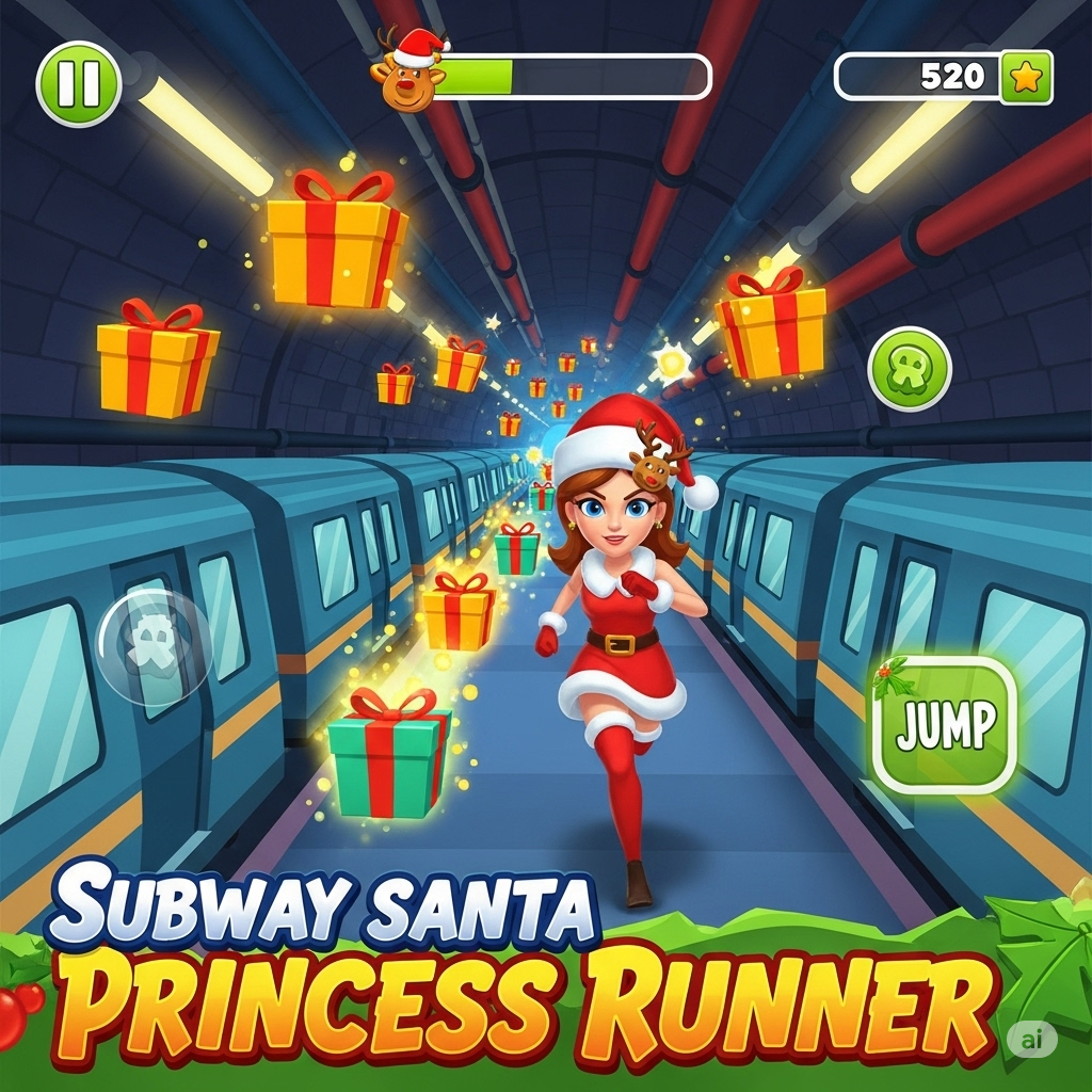 Subway Santa Princess Runner